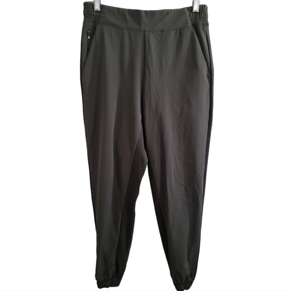 Athleta Textured Brooklyn Jogger 6 Mountain Olive Green Gray - Picture 3 of 11